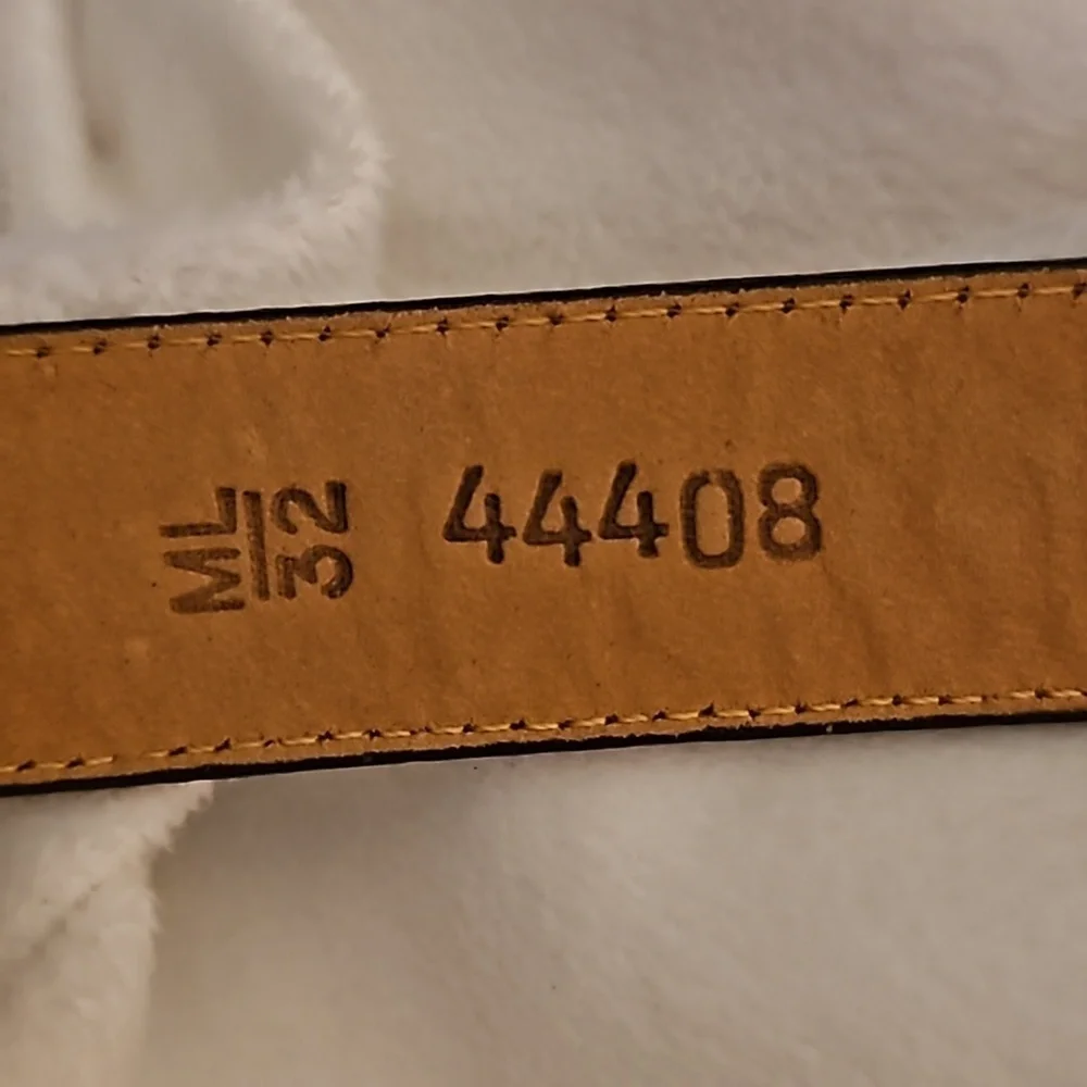 VTG BRIGHTON 1990s Dark Brown Crocodile Belt Medium